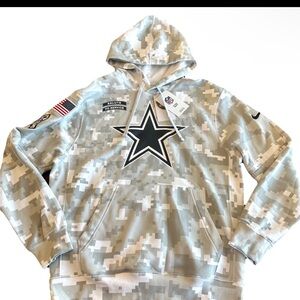 Nike Dallas Cowboys Camo Hoodie On Field Gear